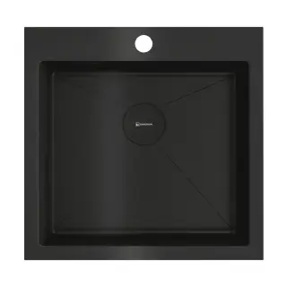 Omoikiri Akisame 51-GB Кухонная мойка нерж. сталь 51x51 см, цвет: графит 4997013