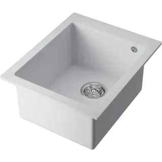 Omoikiri Bosen 41A-WH Кухонная мойка Artceramic 41x50 см, цвет: белый 4993814