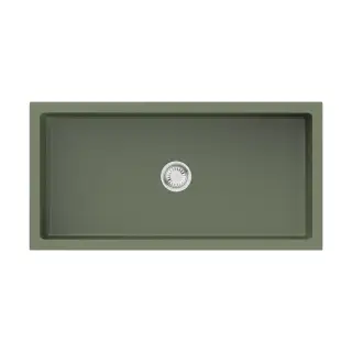 Omoikiri Mikura 91-OL Кухонная мойка Natceramic 91x46 см, цвет: olive 4997088