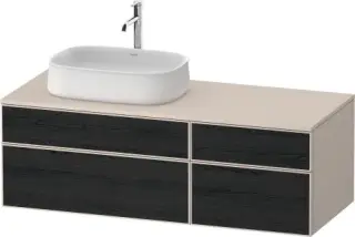 Duravit Zencha Тумба 130x55x44,2h см, цвет: дуб черный/серо-коричн. супермат. ZE4826016830000