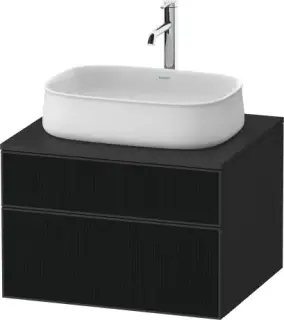 Duravit Zencha Тумба под рак. 65x55x44,2h см, цвет: черное стекло/графит супермат. ZE4820063800000