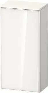 Duravit Zencha Шкаф подвесной 40х24х81,9h см, цвет: белое стекло/белый суперматовый ZE1350L64840000