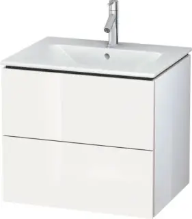 Duravit L-Cube Тумба под раковину подвесн. с 2-мя ящ. 62x48,1x55h см, цвет: белый глянц. LC624002222