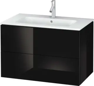 Duravit L-Cube Тумба под раковину подвесная с 2-мя ящиками 82x48,1x55h см, цвет: черный LC624104040