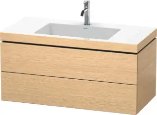 Duravit L-Cube Тумба с раковиной подвесная и 2-мя ящ. 100x48x50h см, цвет: дуб браш. LC6928O1212