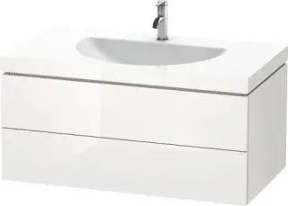 Duravit L-Cube Тумба с раковиной подвесная и 2-мя ящ. 100x54x50h см, цвет: белый глянц. LC6906O2222