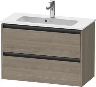 Duravit Ketho.2 Тумба под раковину с 2-мя ящ. 81x39x54,9h см, цвет: дуб терра K25256035350000