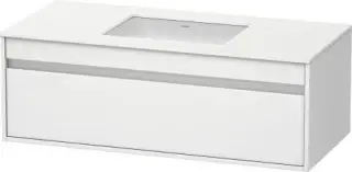 Duravit Ketho Тумба с раковиной и 1-им ящ. 120x55x42,6h см, цвет: Gres Pietra Grey Opaco KT689601818