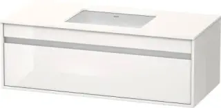 Duravit Ketho Тумба с раковиной подвесная и 1-им ящ. 120x55x42,6h см, цвет: белый глянц. KT689602222