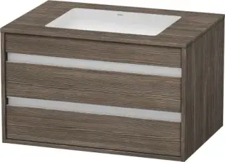 Duravit Ketho Тумба под раковину с 2-мя ящ. 80x55x49,6h см, цвет: сосна коричневая KT685405151