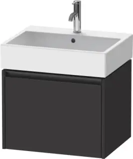 Duravit Ketho.2 Тумба под раковину с 1-им ящ. 58,4x46x44h см, цвет: графит супермат. K25075080800000