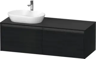 Duravit Ketho.2 Тумба под раковину слева 140x55x45,9h см, цвет: дуб черный K24888L16160000