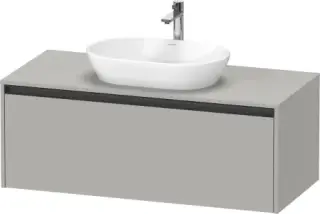Duravit Ketho.2 Тумба под раковину 120x55x45,9h см, цвет: бетонно-серый мат. K24887007070000