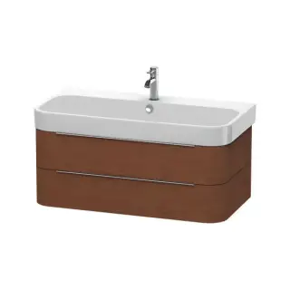 Duravit Happy D.2 Тумба под раковину с 2-мя ящ. 97,5x48x38h см, цвет: орех американский H2636601313