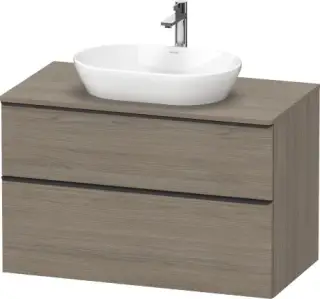Duravit D-Neo Тумба под раковину подвесная с 2-мя ящ. 100x55x64,4h см, цвет: дуб терра DE496803535