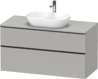 Duravit D-Neo Тумба под раковину с 2-мя ящ. 120x55x64,4h см, цвет: бетонно-серый мат. DE496900707