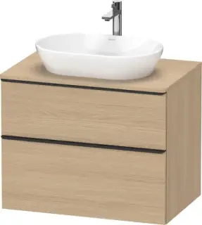 Duravit D-Neo Тумба под раковину подвесная с 2-мя ящ. 80x55x64,4h см, цвет: дуб натур. DE496703030