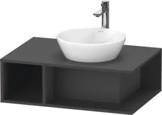 Duravit D-Neo Тумба под раковину подвесная 80x55x26h см, цвет: графит матовый DE495804949