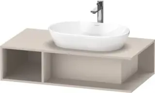 Duravit D-Neo Тумба под раковину справа 100x55x26h см, цвет: серо-коричневый мат. DE495909191