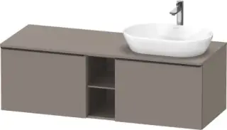 Duravit D-Neo Тумба под раковину справа с 2-мя ящ. 140x55x45,9h см, цвет: базальт мат. DE4950R4343