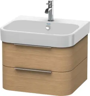 Duravit Happy D.2 Тумба под раковину с 2-мя ящ. 57,5x48x38h см, цвет: дуб европейский H2636305252