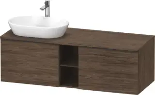 Duravit D-Neo Тумба под раковину слева с 2-мя ящ. 140x55x45,9h см, цвет: орех темн. DE4950L2121