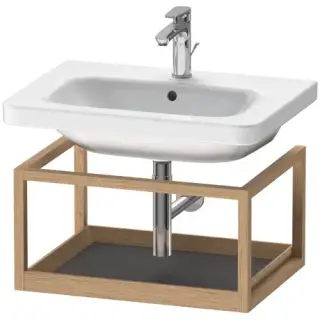 Duravit DuraStyle Полочка для раковины подвесная 59х44 см, цвет: орех амер./графит мат. DS987104977
