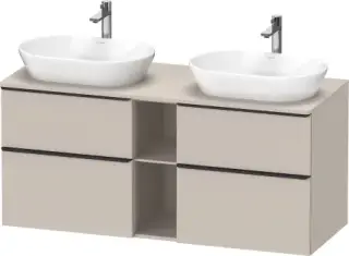 Duravit D-Neo Тумба под две раковины 140x55x64,4h см, цвет: серо-коричневый мат. DE4970B9191
