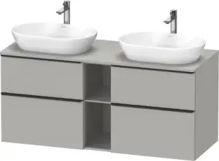 Duravit D-Neo Тумба под две раковины 140x55x64,4h см, цвет: бетонно-серый мат. DE4970B0707