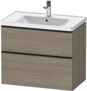 Duravit D-Neo Тумба под раковину подвесн. с 2-мя ящ. 78,4x45,2x62,5h см, цвет: дуб терра DE435503535