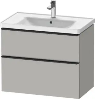 Duravit D-Neo Тумба под раковину с 2-мя ящ. 78,4x45,2x62,5h см, цвет: бетонно-серый мат. DE435500707