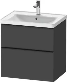 Duravit D-Neo Тумба под раковину с 2-мя ящ. 63,4x45,2x62,5h см, цвет: графит мат. DE435404949
