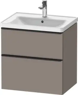 Duravit D-Neo Тумба под раковину с 2-мя ящ. 63,4x45,2x62,5h см, цвет: базальт мат. DE435404343