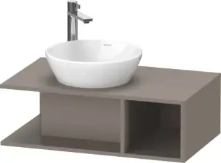 Duravit D-Neo Тумба под раковину подвесная 80x48x26h см, цвет: базальт матовый DE491804343