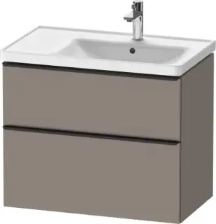 Duravit D-Neo Тумба под раковину с 2-мя ящ. 78,4x45,2x62,5h см, цвет: базальт мат. DE435804343