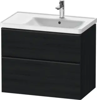 Duravit D-Neo Тумба под раковину с 2-мя ящ. 78,4x45,2x62,5h см, цвет: дуб черный DE435801616