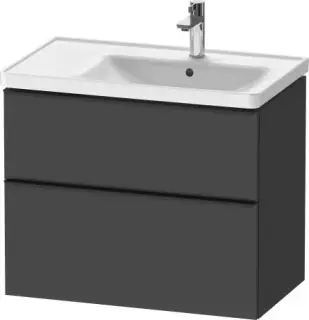 Duravit D-Neo Тумба под раковину с 2-мя ящ. 78,4x45,2x62,5h см, цвет: графит мат. DE435804949