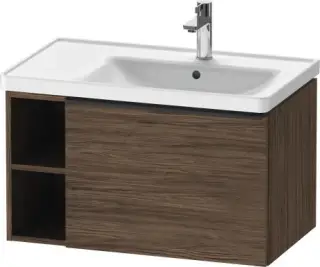 Duravit D-Neo Тумба под раковину подвесная с 1-им ящ. 78,4x45,2x44h см, цвет: орех темн. DE425702121