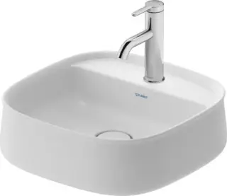 Duravit Zencha Раковина накладная квадратная на 1 отверстие 42х42x14h см, цвет: белый 2374420071
