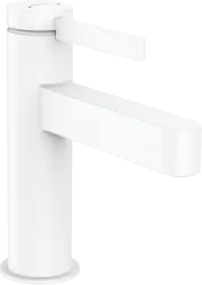 Hansgrohe Finoris Смеситель для раковины однорычажный, с донным клапаном, цвет: матовый белый 76010700