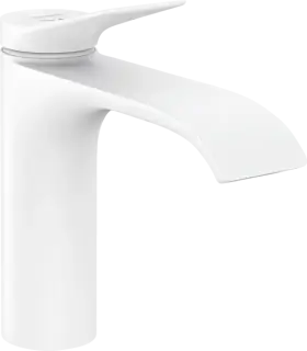 Hansgrohe Vivenis Смеситель для раковины однорычажный, без донного клапана, цвет: матовый белый 75024700