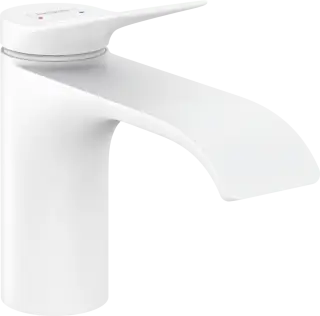 Hansgrohe Vivenis Смеситель для раковины однорычажный, без донного клапана, цвет: матовый белый 75012700