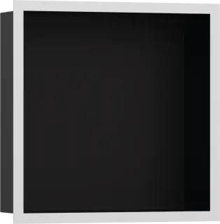 Hansgrohe XtraStoris Полка-короб встраиваемая 30х10х30h см, цвет: черный/белый 56098700