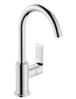 Hansgrohe Rebris E Смеситель для раковины 210 с поворотным изливом и сливным гарнитуром, цвет: хром 72576000