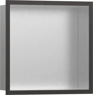 Hansgrohe XtraStoris Полка-короб встраиваемая 30х10х30h см, цвет: нержавеющая сталь/графит 56097340