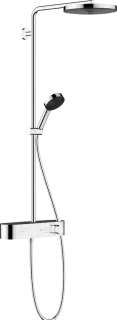 Hansgrohe Pulsify Душевая стойка: термостат, верхний душ EcoSmart 26 см, ручной душ, цвет: хром 24221000