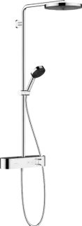 Hansgrohe Pulsify Душевая стойка: термостат, верхний душ 26 см, ручной душ 3 режима, цвет: хром 24220000