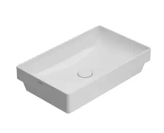 Globo T-Edge Раковина полувстраиваемая 61x37 см, без перелива, без д/к, цвет: белый глянцевый B6R61BI