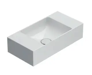 Globo T-Edge Раковина подвесной 50x25 см, без перелива и д/к, цвет: белый глянцевый B6R52BI