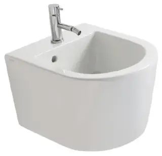 Globo Forty3 Биде подвесное 43x36 см, c 1 отверстием под смеситель и переливом, цвет: белый глянц. FOS12BI